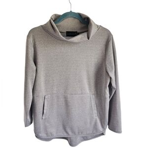La Madona Gray Turtleneck Lounge Hoodie Size L